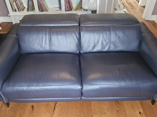 DFS SOLERO 3 SEATER POWER PLUS RECLINER - NAVY BLUE