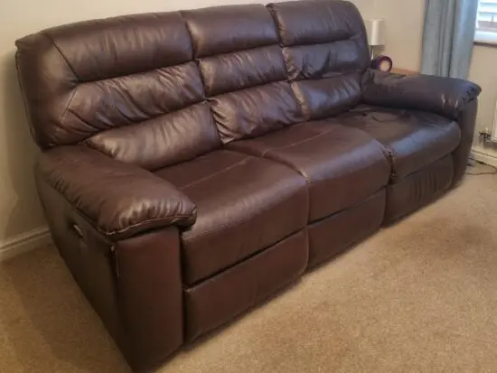 Oak Furniture Land Brown Power Recliner Sofa Set