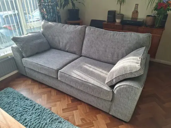 2 x 3 Seater Dark Grey Next Sofas