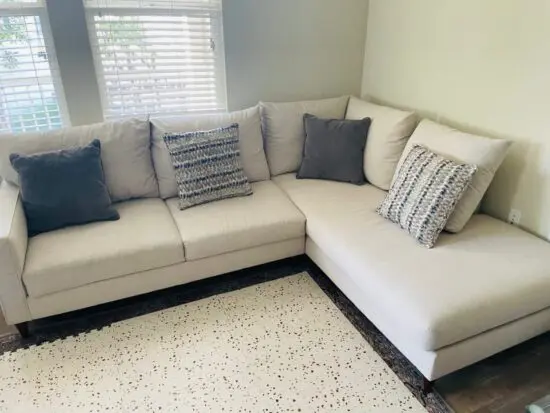 John Lewis Beige L Shaped Corner Sofa For Sale