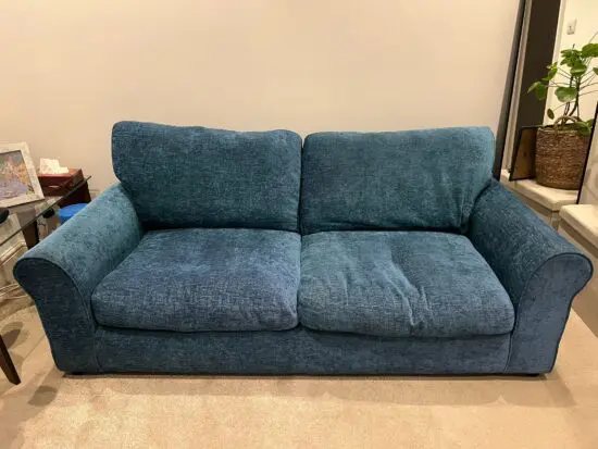 Blue Two Seater Sofa