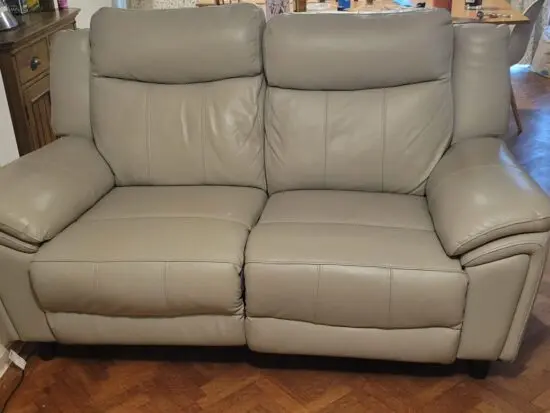 DFS Wren 2 Seater Recliner Power Sofa, Taupe