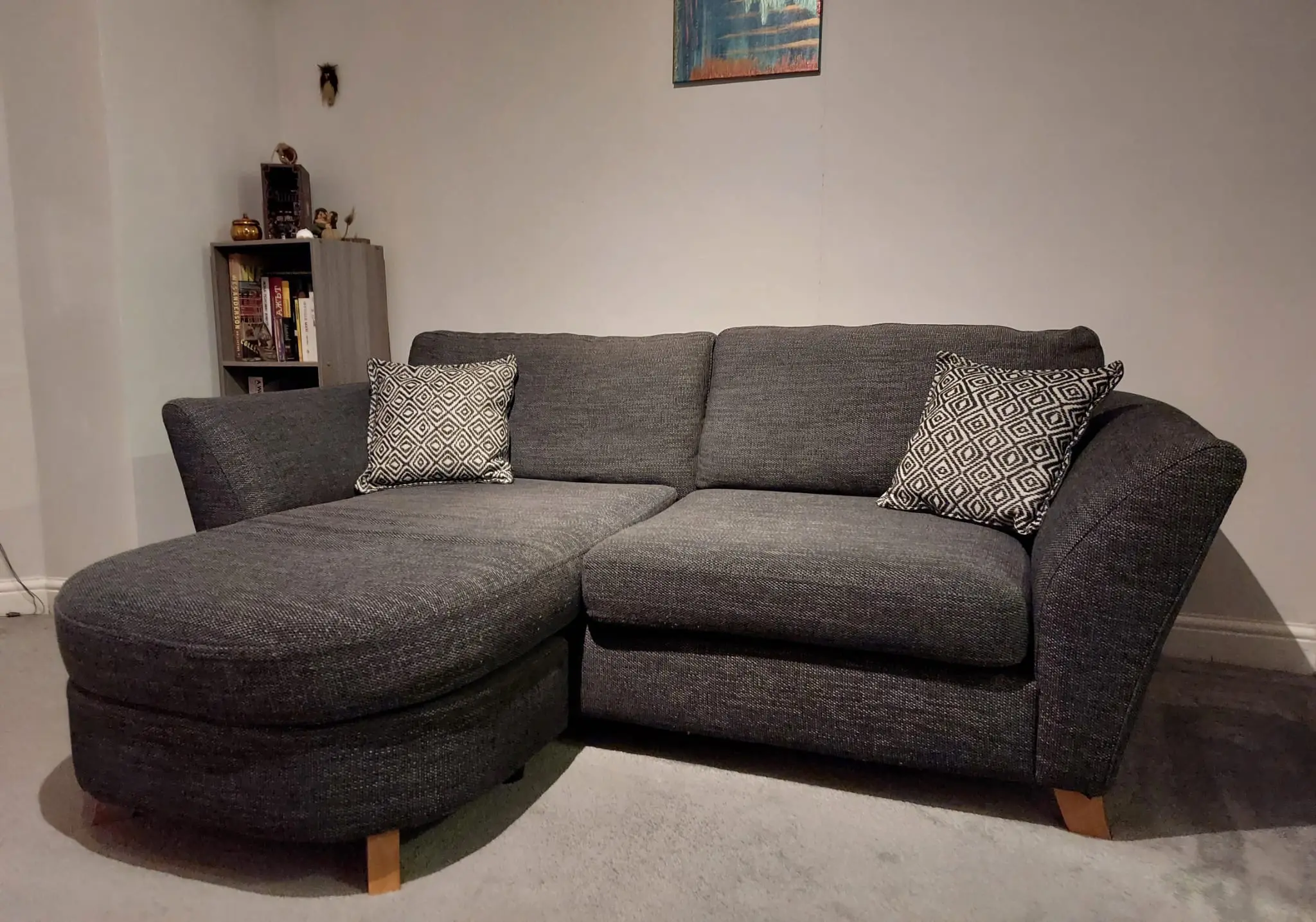 DFS Granite Grey 3 Seater Sofa
