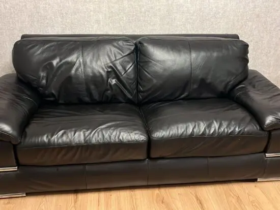 Leather sofabed