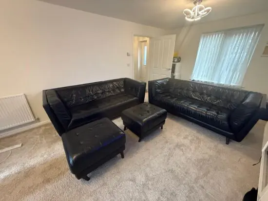 Sofology leather sofa set