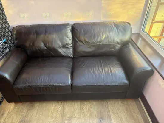 Dark Brown leather sofa