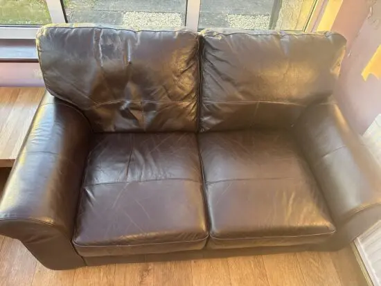 Dark brown Leather sofa