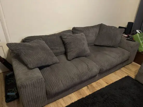 Dfs grey 2 seater and 3 seater sofa