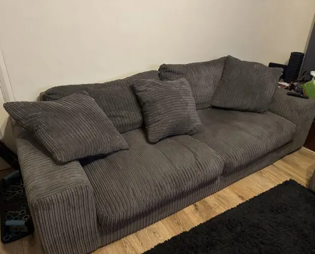 Dfs grey 2 seater and 3 seater sofa