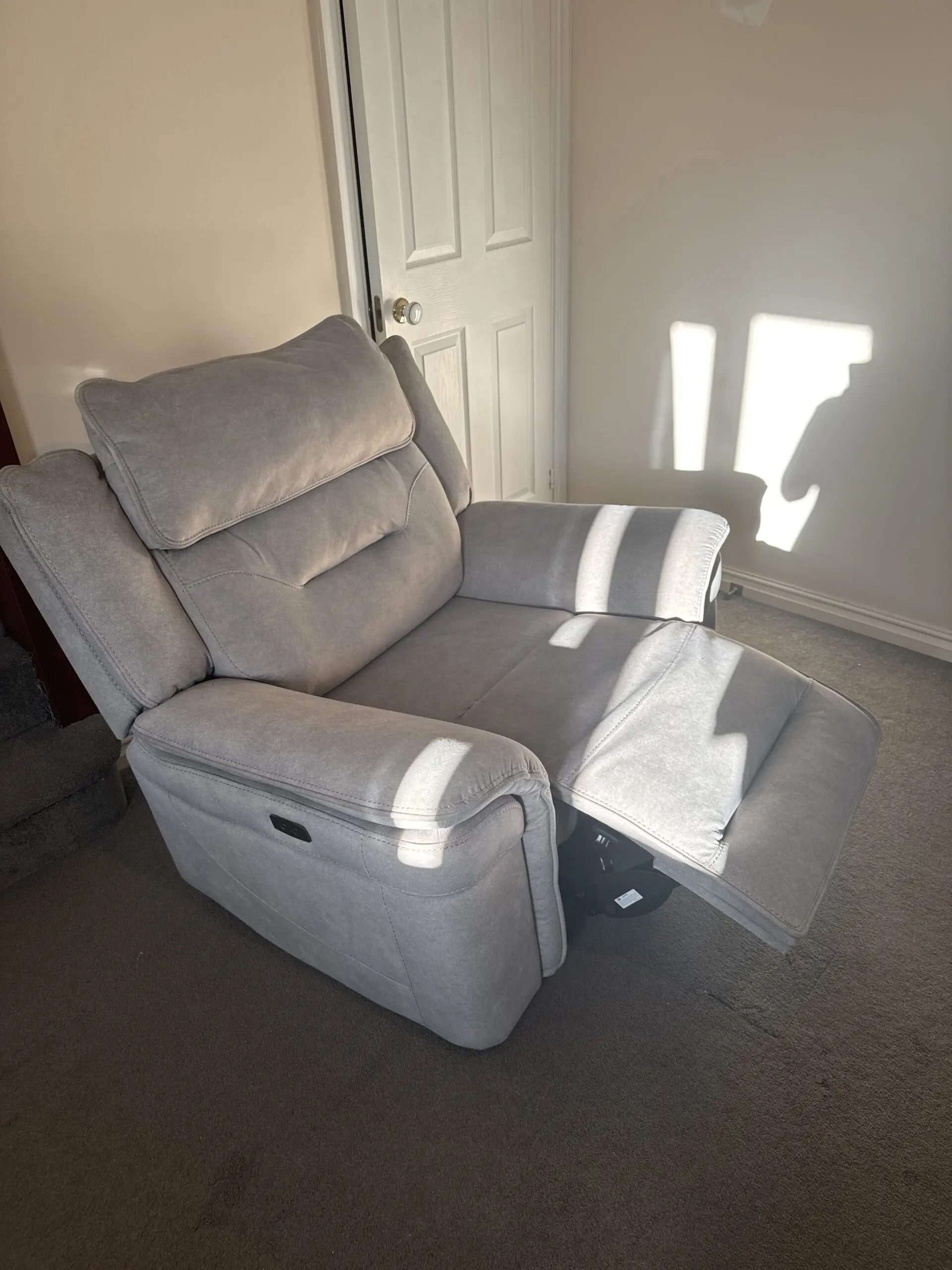 SCS Power SCS Power Reclining Sofa & Chair Set – Grey –