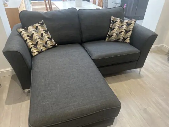 Charcoal Grey Corner Sofa