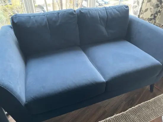 2 M&S Navy 2 Seater Sofas