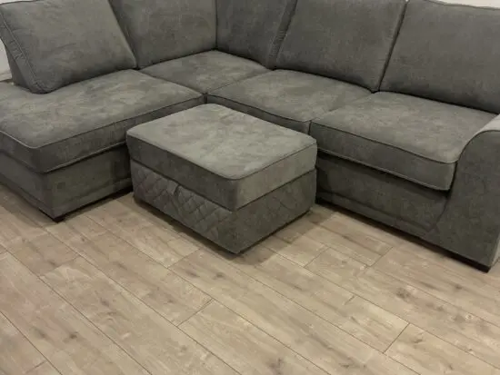 DFS Grey Orka Corner Sofa