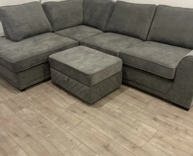 DFS Grey Orka Corner Sofa