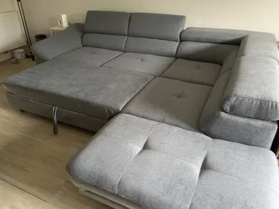 Msofas Grey Fabio Corner Sofa Bed with Storage (Brand New)