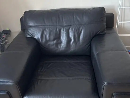 Black 1 Seater Sofa