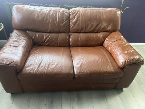 Cozee branded Premium Leather 2 seater sofa