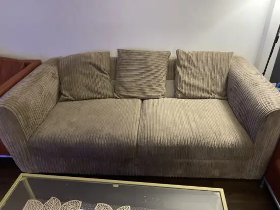3 seater jumbo cord sofa