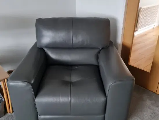 Purhased from Sterling, Italian leather, mid grey