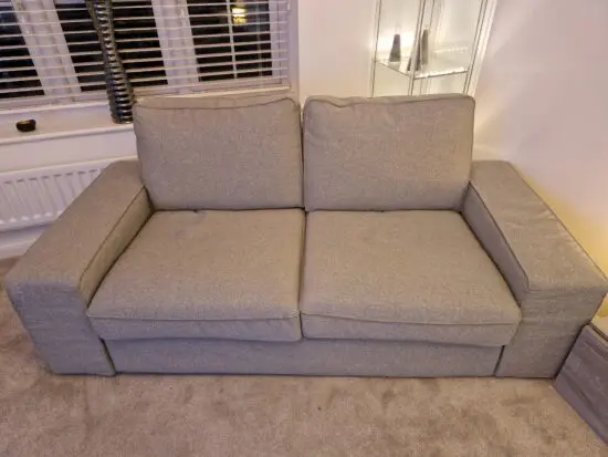 IKEA Kivik 2 and 3 seater sofas with matching footstool