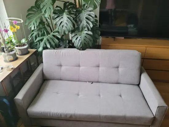 Grey sofa bed