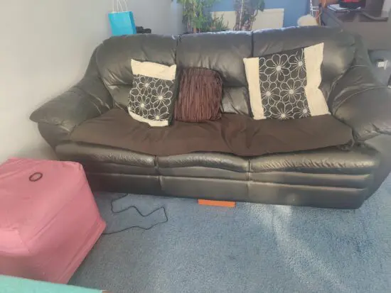 Black 3 seater sofa