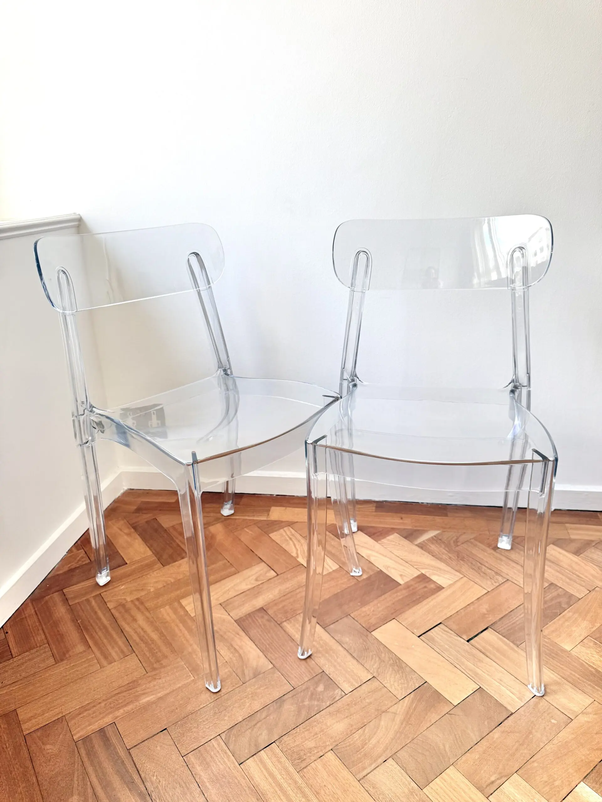 THE MASIE Arlet Transparent Polycarbonate Chair x 2 (Sold as Pair)