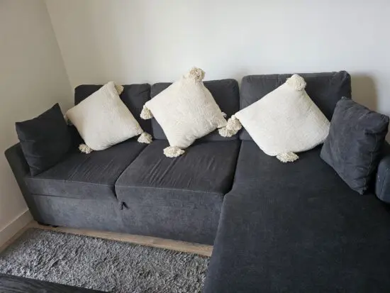 Charcoal sofa bed