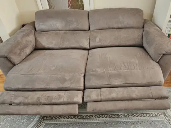 2.5 Seater Lifestyle Flecked Fabric Recliner Sofa