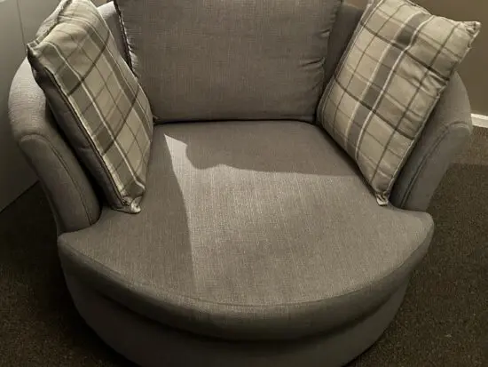 DFS Grey Owen Swivel Chair