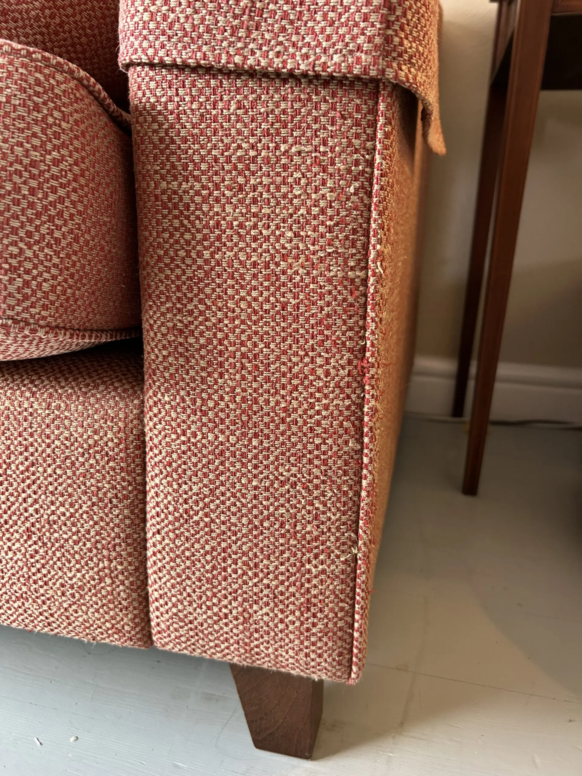 Wesley-Barrell Burleigh Lowback 3-Seater Sofa – Red Ochre