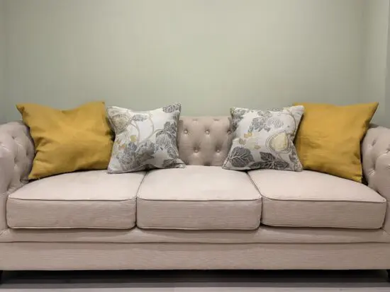 F&C Hampton Oatmeal 3+2 seater Chesterfield Sofa Set