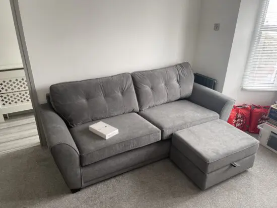 DFS Jayce 4-Seater Sofa & Foot Stool