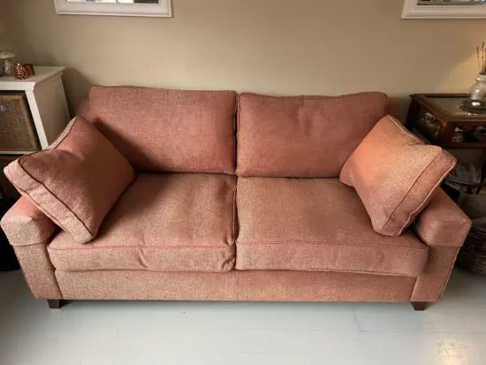 Wesley-Barrell Burleigh Lowback 3-Seater Sofa – Red Ochre