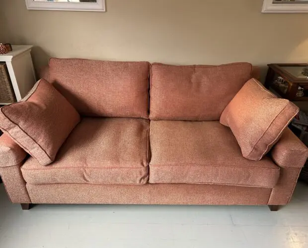 Wesley-Barrell Burleigh Lowback 3-Seater Sofa – Red Ochre