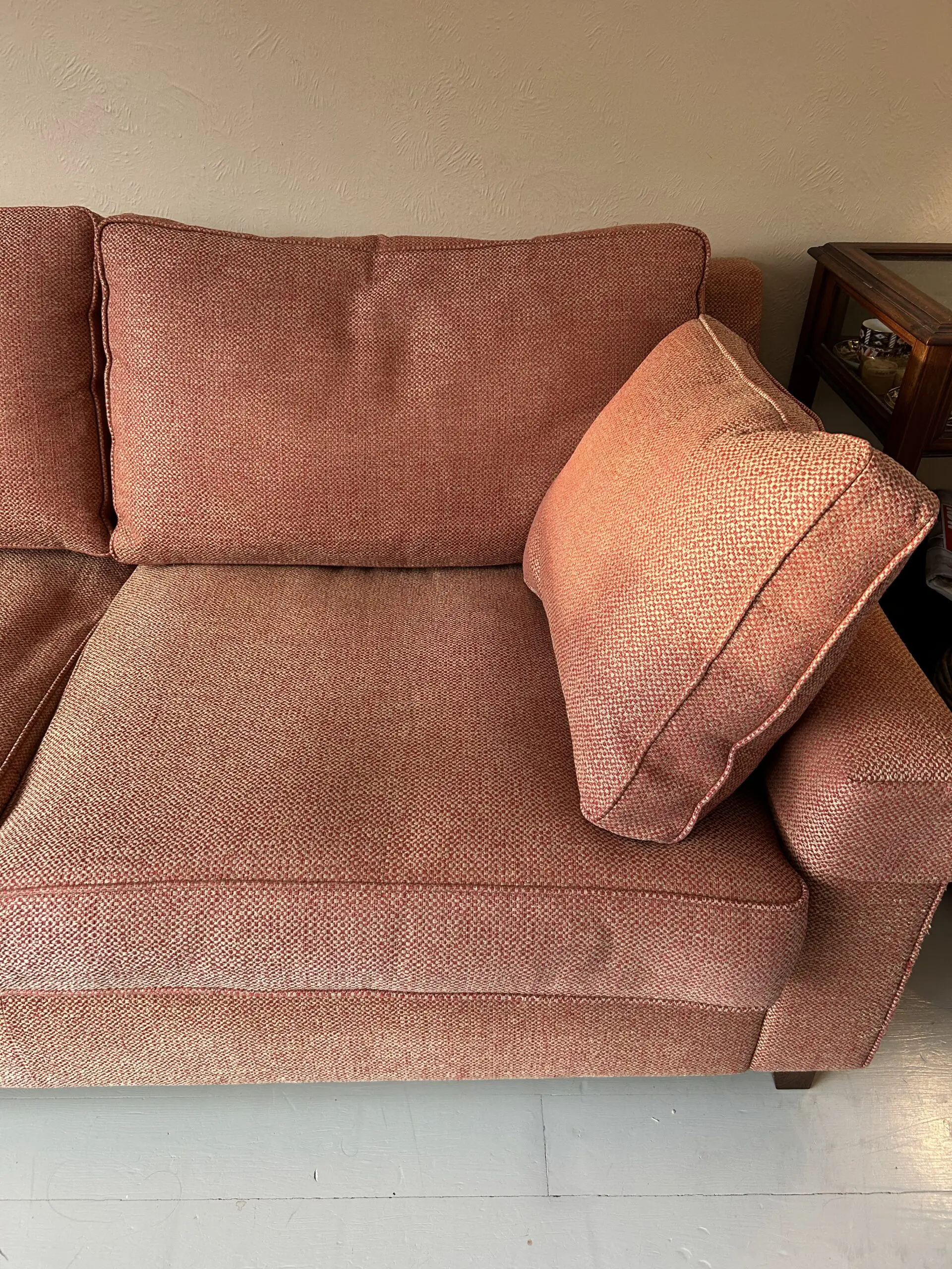 Wesley-Barrell Burleigh Lowback 3-Seater Sofa – Red Ochre