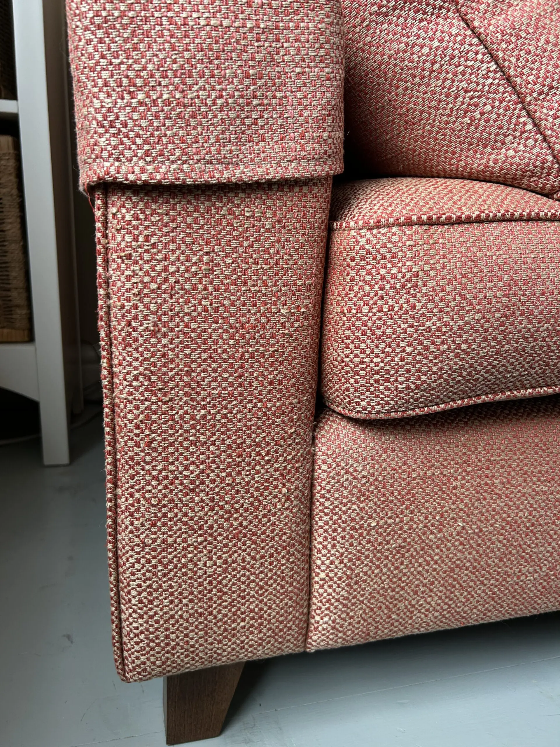 Wesley-Barrell Burleigh Lowback 3-Seater Sofa – Red Ochre