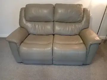 Furniture Village pair of Comfortable 2-Seater Reclining Sofa with Padded Arms