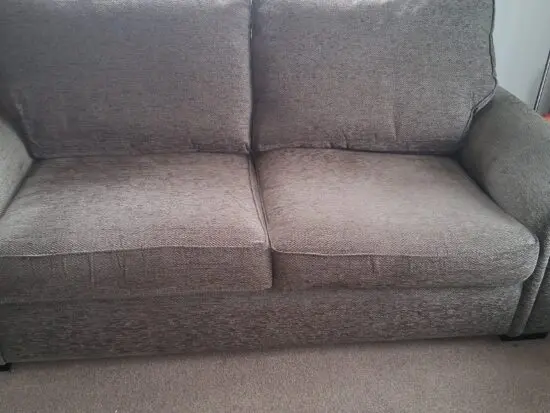 3 seater fabric sofa bed - brown