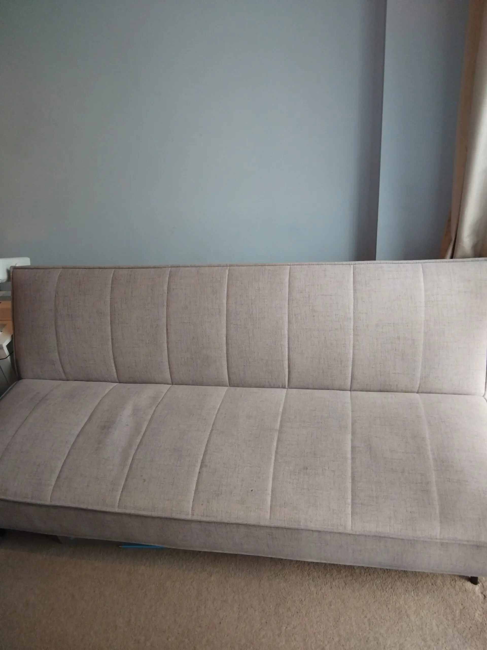 Modern 3-Seater Sofa Bed with Channel Quilted Design