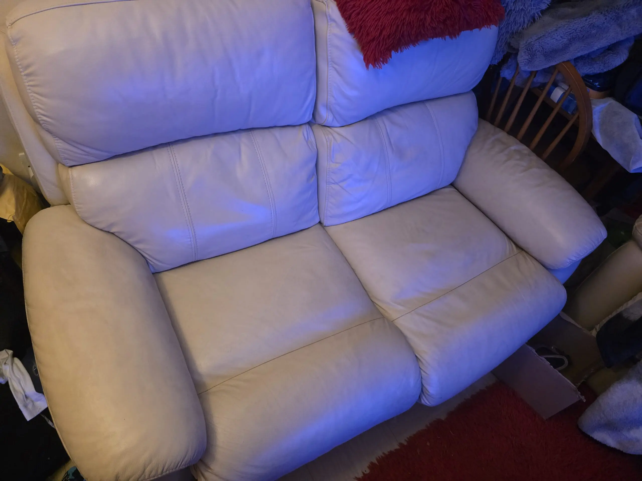 Cream electric Recliner sofa set