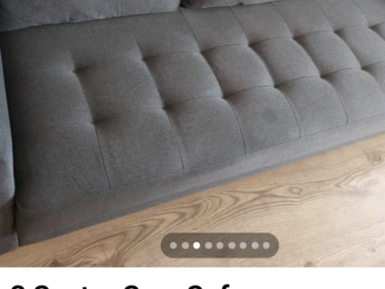 Brand New Grey 3 Seater Sofa