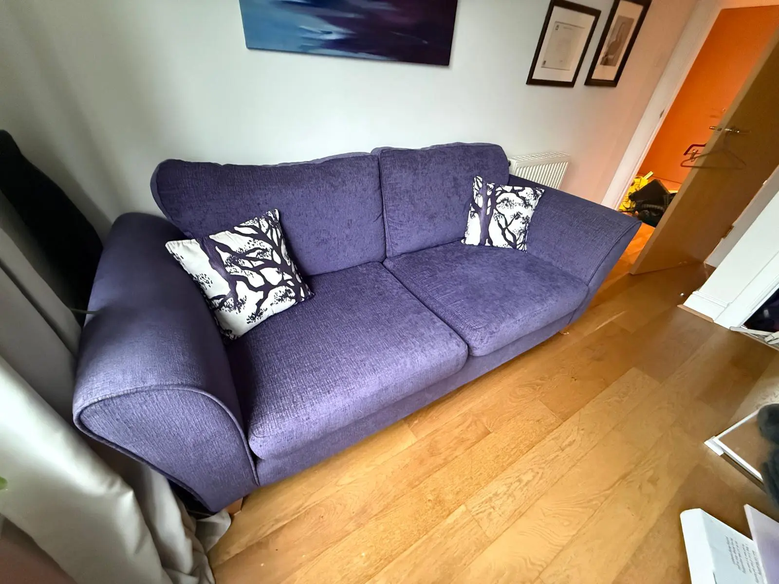 DFS Comfortable 3-Seater Sofa with Matching Cushions