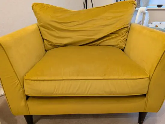 NCF yellow love chair