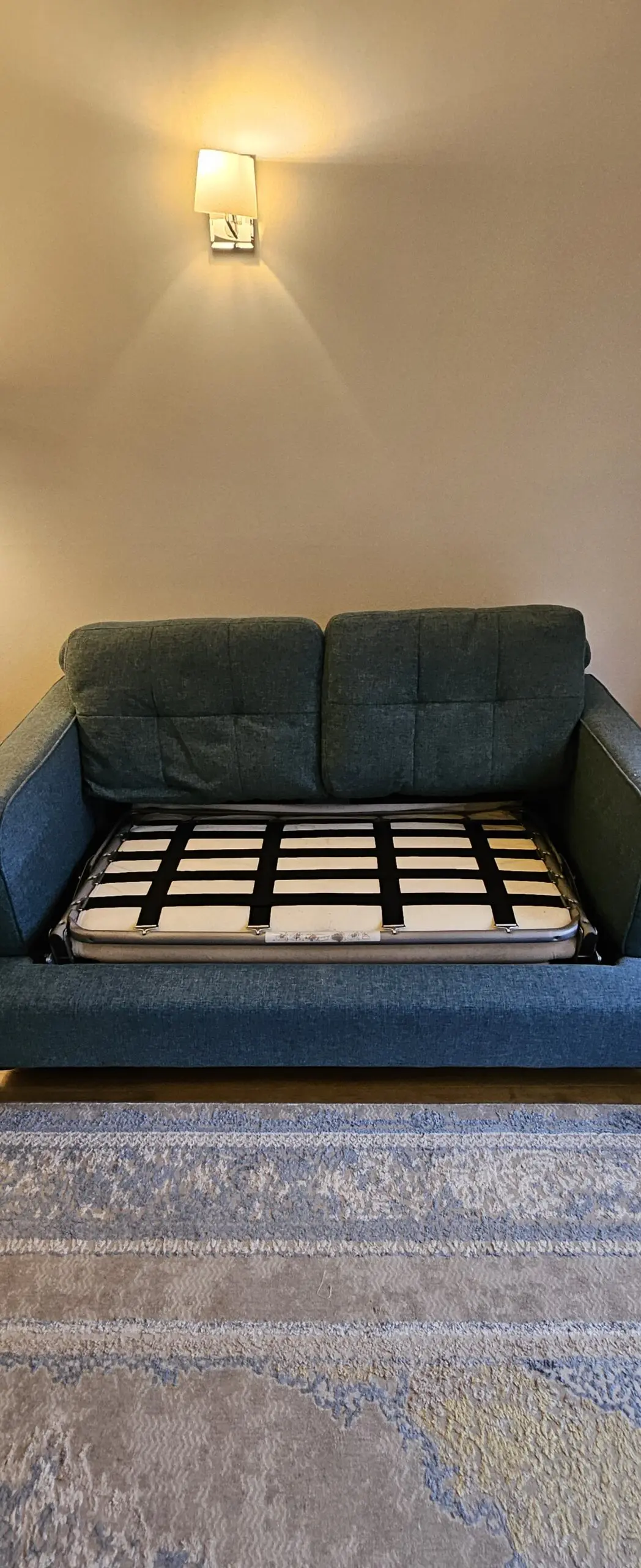 DFS Modern 2-Seater Sofa with Geometric Cushions – Contemporary Style