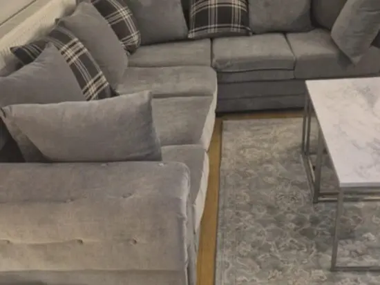 Grey corner sofa