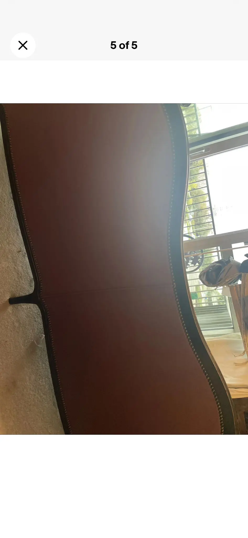 Roche bobois purple cabriole sofa