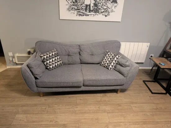 DFS Grey Zinc Sofa