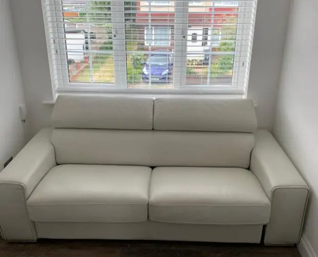 Leather 3 seater Sofa Bed