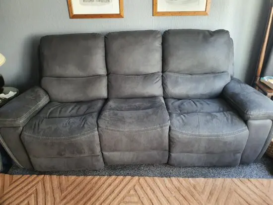 SCS 'Prescott' 3 seater and 2 seater power recliner sofas in 'Gunner Graphite'